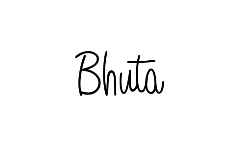 Design your own signature with our free online signature maker. With this signature software, you can create a handwritten (Angelique-Rose-font-FFP) signature for name Bhuta. Bhuta signature style 5 images and pictures png