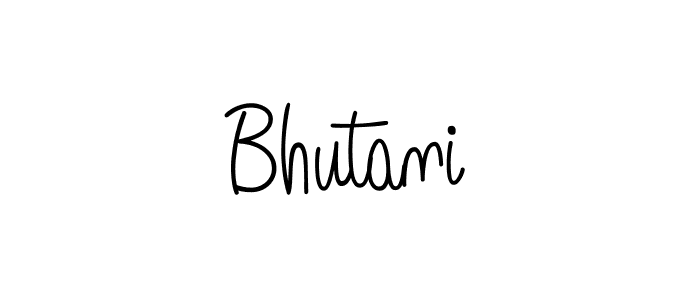 Bhutani stylish signature style. Best Handwritten Sign (Angelique-Rose-font-FFP) for my name. Handwritten Signature Collection Ideas for my name Bhutani. Bhutani signature style 5 images and pictures png