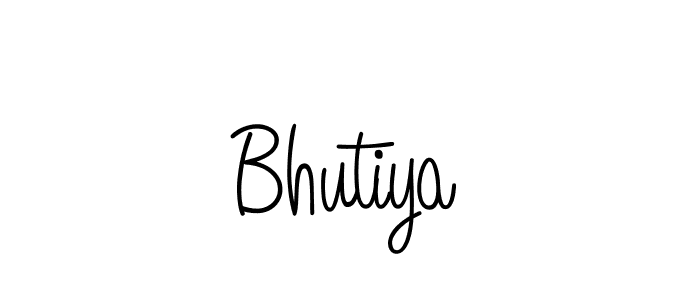How to make Bhutiya name signature. Use Angelique-Rose-font-FFP style for creating short signs online. This is the latest handwritten sign. Bhutiya signature style 5 images and pictures png