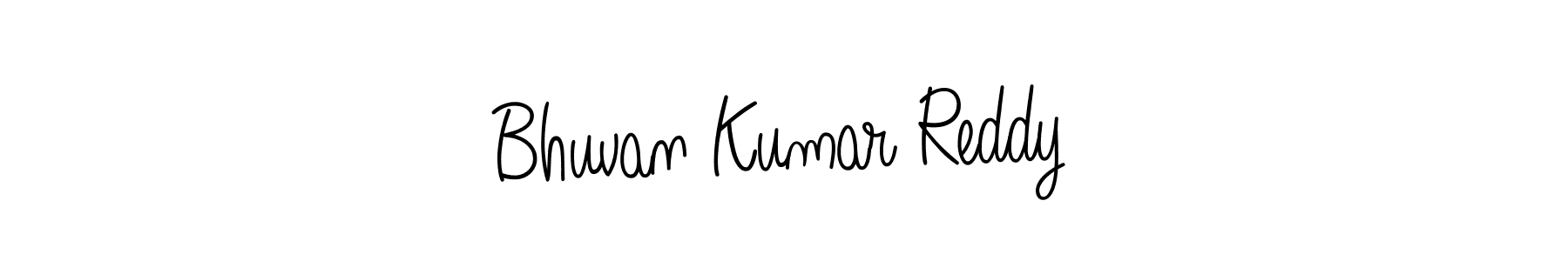 Use a signature maker to create a handwritten signature online. With this signature software, you can design (Angelique-Rose-font-FFP) your own signature for name Bhuvan Kumar Reddy. Bhuvan Kumar Reddy signature style 5 images and pictures png