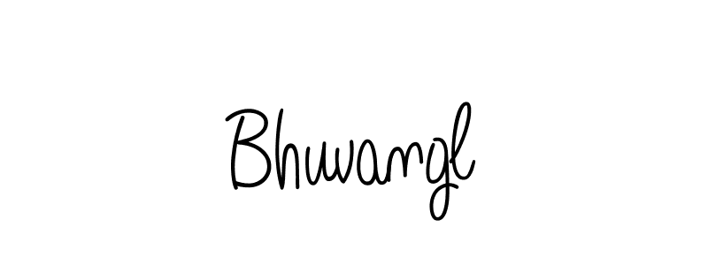 How to make Bhuvangl name signature. Use Angelique-Rose-font-FFP style for creating short signs online. This is the latest handwritten sign. Bhuvangl signature style 5 images and pictures png