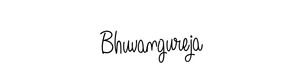 Bhuvangureja stylish signature style. Best Handwritten Sign (Angelique-Rose-font-FFP) for my name. Handwritten Signature Collection Ideas for my name Bhuvangureja. Bhuvangureja signature style 5 images and pictures png