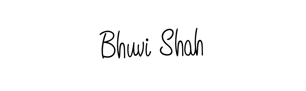 Design your own signature with our free online signature maker. With this signature software, you can create a handwritten (Angelique-Rose-font-FFP) signature for name Bhuvi Shah. Bhuvi Shah signature style 5 images and pictures png