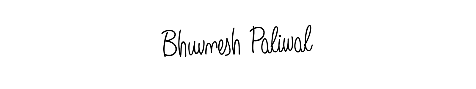 Make a beautiful signature design for name Bhuvnesh Paliwal. With this signature (Angelique-Rose-font-FFP) style, you can create a handwritten signature for free. Bhuvnesh Paliwal signature style 5 images and pictures png