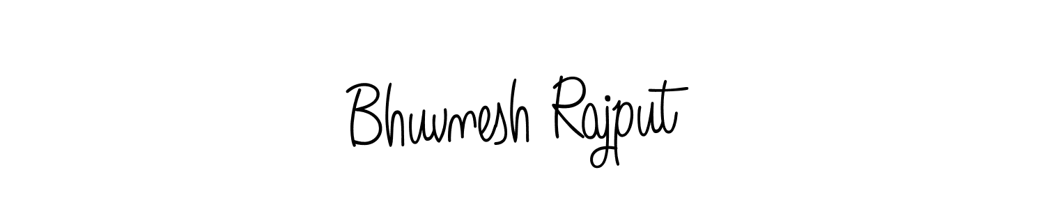 The best way (Angelique-Rose-font-FFP) to make a short signature is to pick only two or three words in your name. The name Bhuvnesh Rajput include a total of six letters. For converting this name. Bhuvnesh Rajput signature style 5 images and pictures png