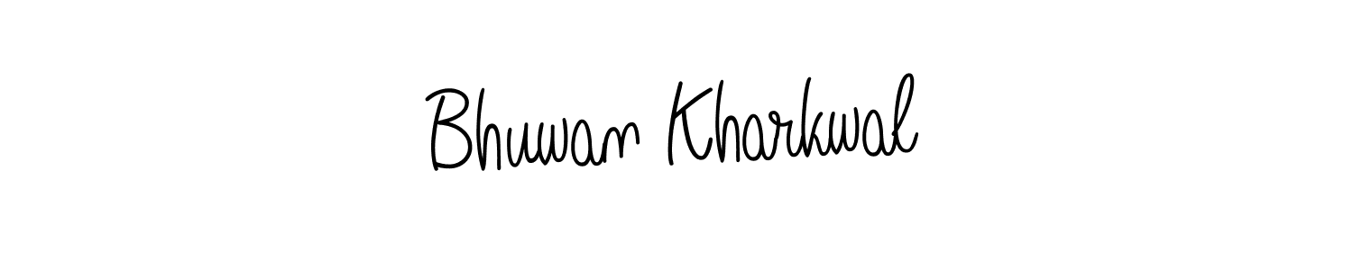 Also we have Bhuwan Kharkwal name is the best signature style. Create professional handwritten signature collection using Angelique-Rose-font-FFP autograph style. Bhuwan Kharkwal signature style 5 images and pictures png