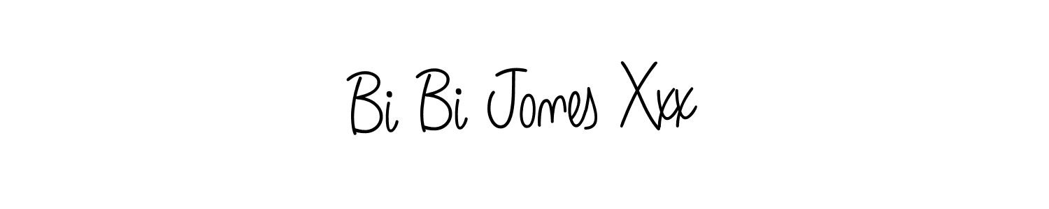 How to make Bi Bi Jones Xxx name signature. Use Angelique-Rose-font-FFP style for creating short signs online. This is the latest handwritten sign. Bi Bi Jones Xxx signature style 5 images and pictures png