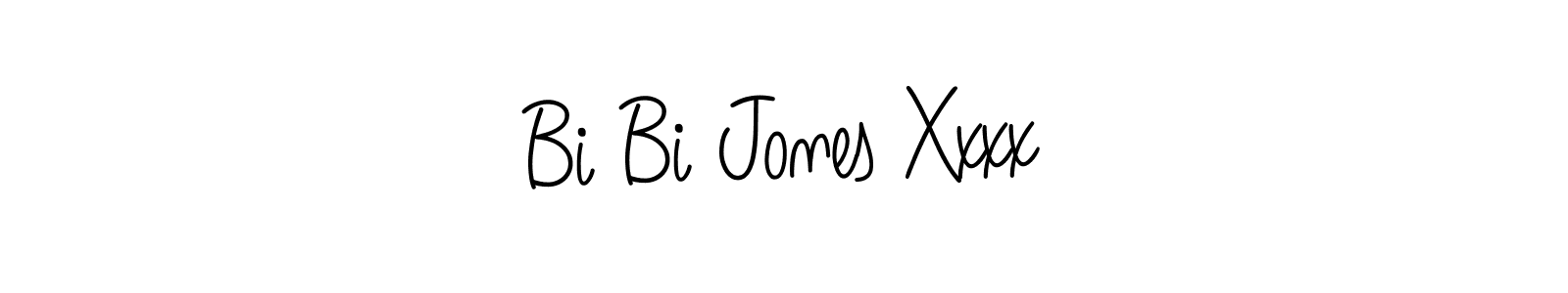 You should practise on your own different ways (Angelique-Rose-font-FFP) to write your name (Bi Bi Jones Xxxx) in signature. don't let someone else do it for you. Bi Bi Jones Xxxx signature style 5 images and pictures png