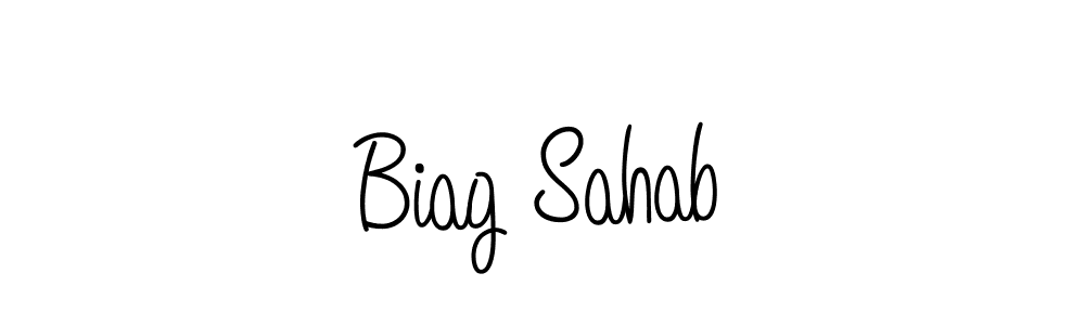 Design your own signature with our free online signature maker. With this signature software, you can create a handwritten (Angelique-Rose-font-FFP) signature for name Biag Sahab. Biag Sahab signature style 5 images and pictures png