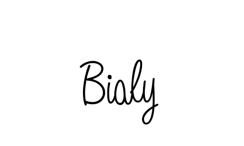 The best way (Angelique-Rose-font-FFP) to make a short signature is to pick only two or three words in your name. The name Bialy include a total of six letters. For converting this name. Bialy signature style 5 images and pictures png