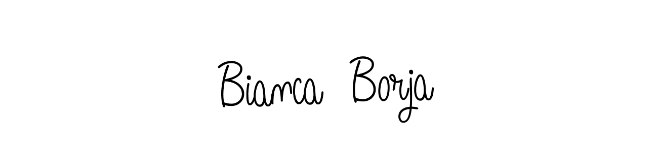 Bianca  Borja stylish signature style. Best Handwritten Sign (Angelique-Rose-font-FFP) for my name. Handwritten Signature Collection Ideas for my name Bianca  Borja. Bianca  Borja signature style 5 images and pictures png