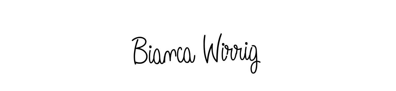 Check out images of Autograph of Bianca Wirrig name. Actor Bianca Wirrig Signature Style. Angelique-Rose-font-FFP is a professional sign style online. Bianca Wirrig signature style 5 images and pictures png