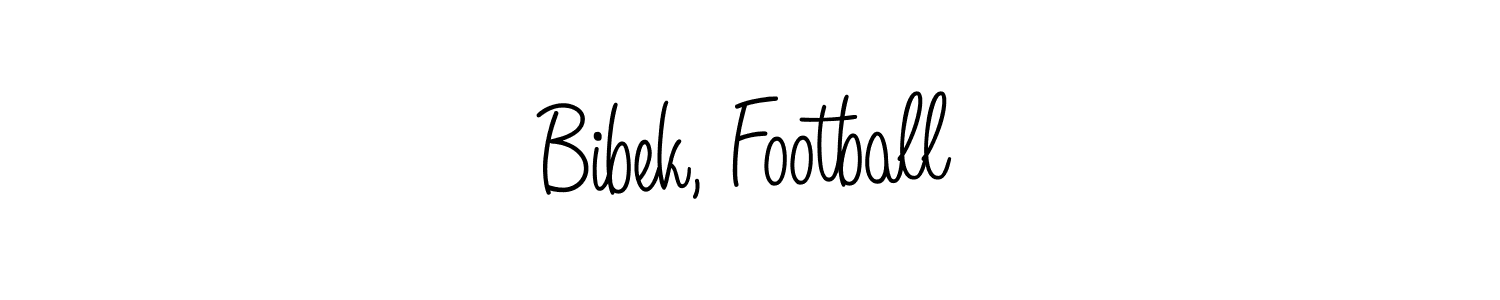 How to make Bibek, Football signature? Angelique-Rose-font-FFP is a professional autograph style. Create handwritten signature for Bibek, Football name. Bibek, Football signature style 5 images and pictures png