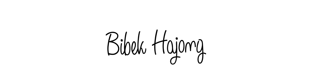 How to make Bibek Hajong name signature. Use Angelique-Rose-font-FFP style for creating short signs online. This is the latest handwritten sign. Bibek Hajong signature style 5 images and pictures png