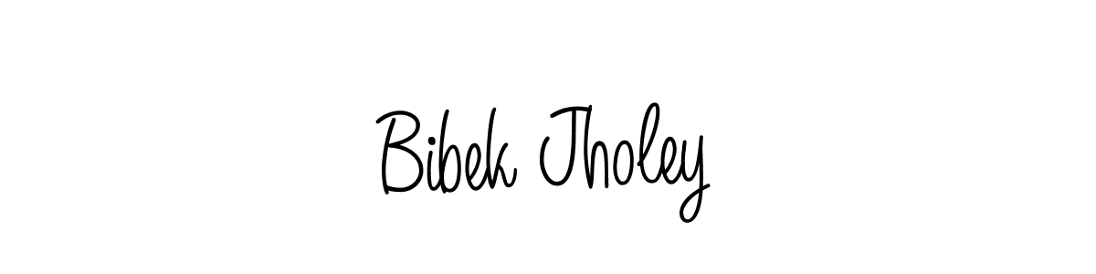 Design your own signature with our free online signature maker. With this signature software, you can create a handwritten (Angelique-Rose-font-FFP) signature for name Bibek Jholey. Bibek Jholey signature style 5 images and pictures png