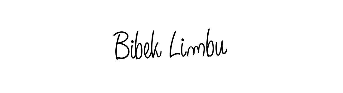 How to make Bibek Limbu name signature. Use Angelique-Rose-font-FFP style for creating short signs online. This is the latest handwritten sign. Bibek Limbu signature style 5 images and pictures png