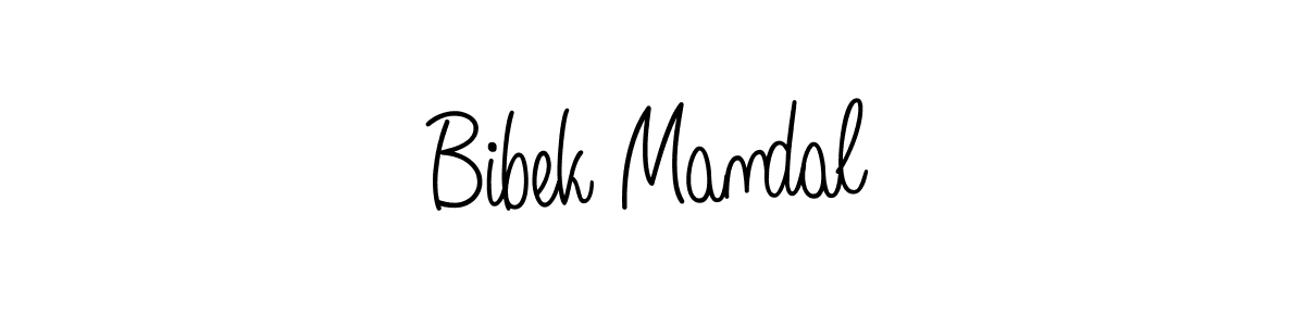 Create a beautiful signature design for name Bibek Mandal. With this signature (Angelique-Rose-font-FFP) fonts, you can make a handwritten signature for free. Bibek Mandal signature style 5 images and pictures png