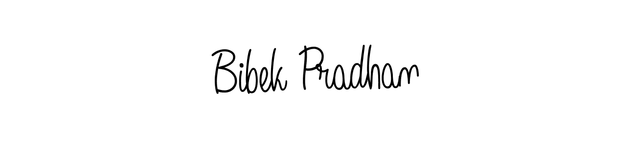 How to make Bibek Pradhan name signature. Use Angelique-Rose-font-FFP style for creating short signs online. This is the latest handwritten sign. Bibek Pradhan signature style 5 images and pictures png