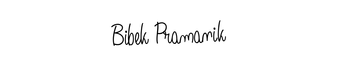 Create a beautiful signature design for name Bibek Pramanik. With this signature (Angelique-Rose-font-FFP) fonts, you can make a handwritten signature for free. Bibek Pramanik signature style 5 images and pictures png