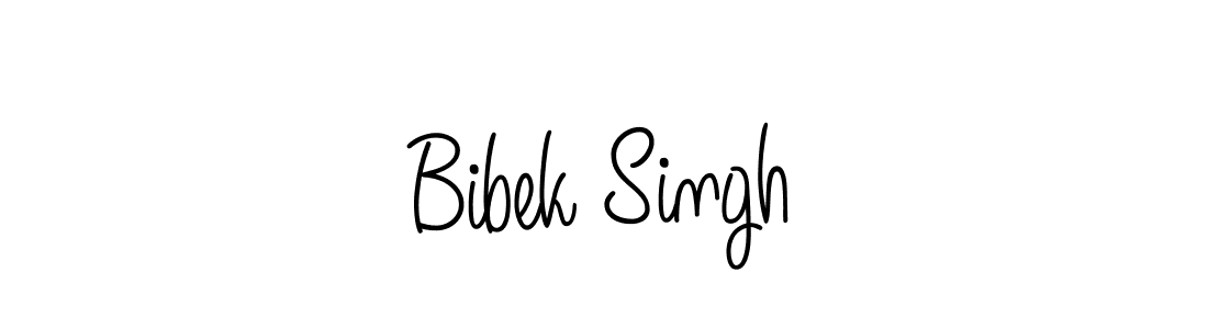 How to make Bibek Singh name signature. Use Angelique-Rose-font-FFP style for creating short signs online. This is the latest handwritten sign. Bibek Singh signature style 5 images and pictures png