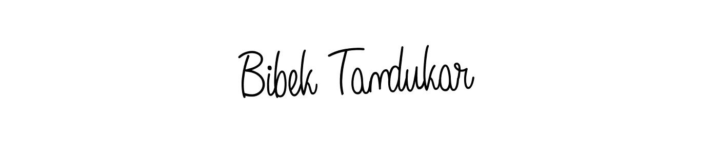 How to make Bibek Tandukar name signature. Use Angelique-Rose-font-FFP style for creating short signs online. This is the latest handwritten sign. Bibek Tandukar signature style 5 images and pictures png