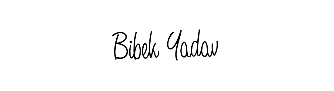 Create a beautiful signature design for name Bibek Yadav. With this signature (Angelique-Rose-font-FFP) fonts, you can make a handwritten signature for free. Bibek Yadav signature style 5 images and pictures png