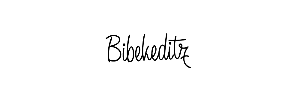 Design your own signature with our free online signature maker. With this signature software, you can create a handwritten (Angelique-Rose-font-FFP) signature for name Bibekeditz. Bibekeditz signature style 5 images and pictures png