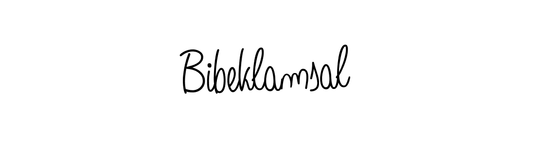 Bibeklamsal stylish signature style. Best Handwritten Sign (Angelique-Rose-font-FFP) for my name. Handwritten Signature Collection Ideas for my name Bibeklamsal. Bibeklamsal signature style 5 images and pictures png