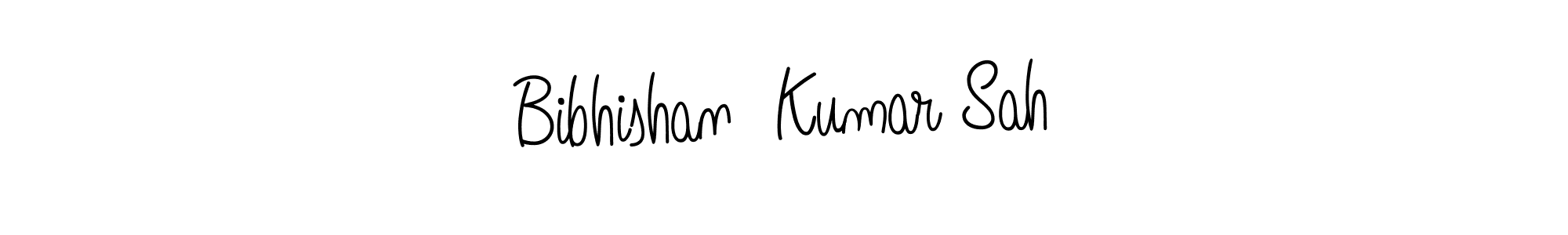 You should practise on your own different ways (Angelique-Rose-font-FFP) to write your name (Bibhishan  Kumar Sah) in signature. don't let someone else do it for you. Bibhishan  Kumar Sah signature style 5 images and pictures png