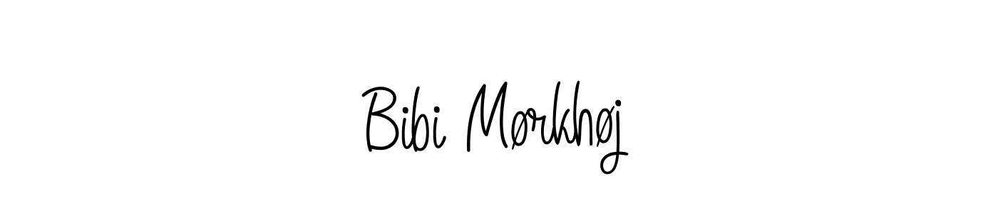 Create a beautiful signature design for name Bibi Mørkhøj. With this signature (Angelique-Rose-font-FFP) fonts, you can make a handwritten signature for free. Bibi Mørkhøj signature style 5 images and pictures png