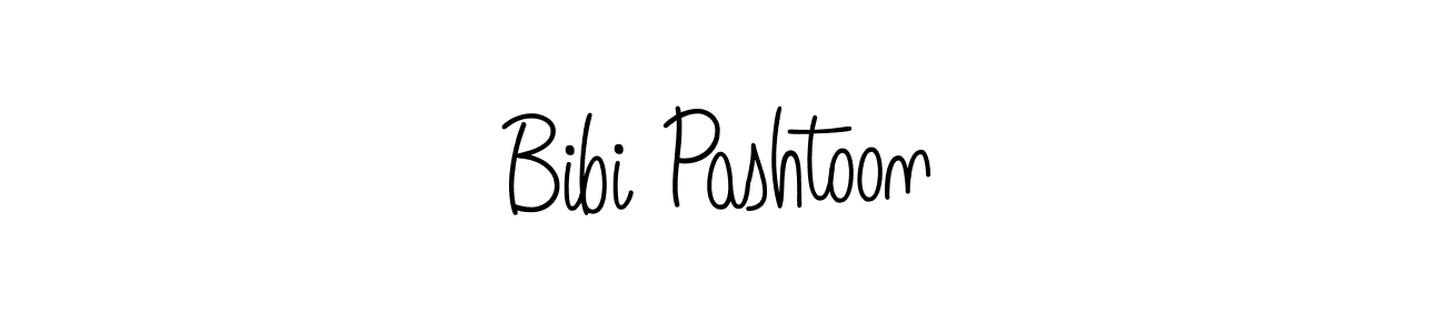 How to make Bibi Pashtoon name signature. Use Angelique-Rose-font-FFP style for creating short signs online. This is the latest handwritten sign. Bibi Pashtoon signature style 5 images and pictures png