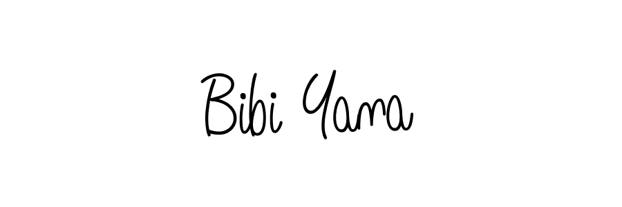 Bibi Yana stylish signature style. Best Handwritten Sign (Angelique-Rose-font-FFP) for my name. Handwritten Signature Collection Ideas for my name Bibi Yana. Bibi Yana signature style 5 images and pictures png