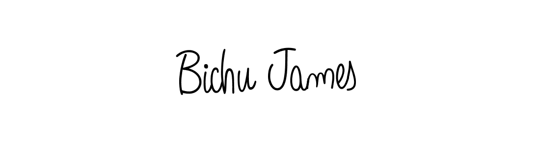 How to make Bichu James name signature. Use Angelique-Rose-font-FFP style for creating short signs online. This is the latest handwritten sign. Bichu James signature style 5 images and pictures png