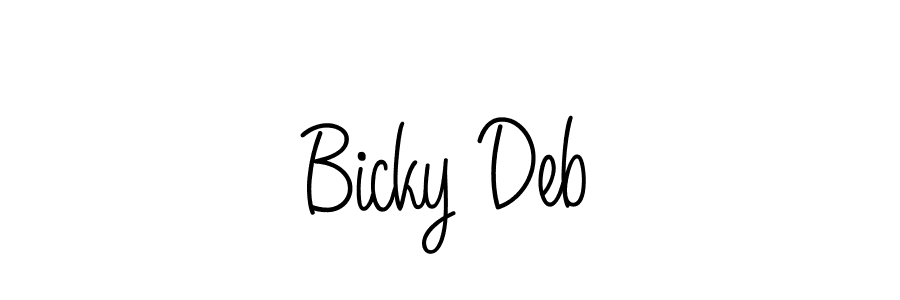 Here are the top 10 professional signature styles for the name Bicky Deb. These are the best autograph styles you can use for your name. Bicky Deb signature style 5 images and pictures png