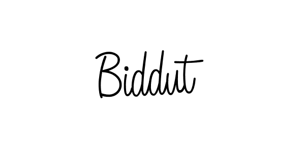 Make a beautiful signature design for name Biddut. With this signature (Angelique-Rose-font-FFP) style, you can create a handwritten signature for free. Biddut signature style 5 images and pictures png