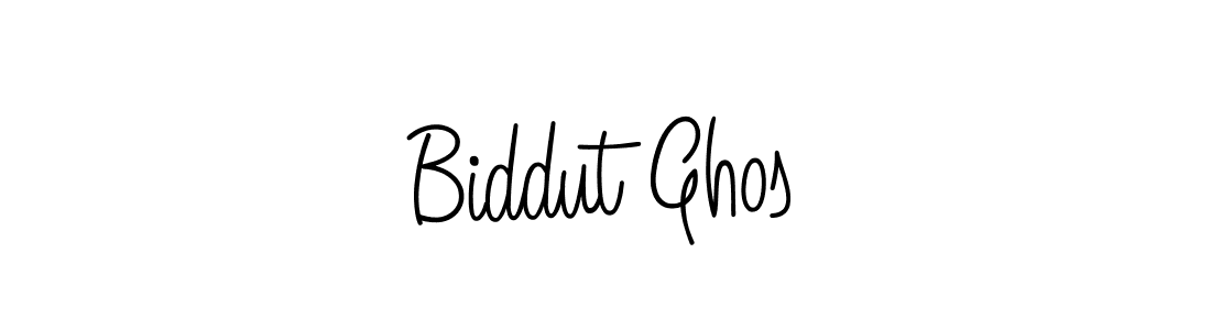 You should practise on your own different ways (Angelique-Rose-font-FFP) to write your name (Biddut Ghos) in signature. don't let someone else do it for you. Biddut Ghos signature style 5 images and pictures png