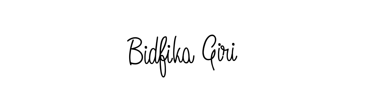 Here are the top 10 professional signature styles for the name Bidfika Giri. These are the best autograph styles you can use for your name. Bidfika Giri signature style 5 images and pictures png
