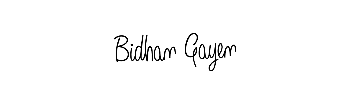 Make a short Bidhan Gayen signature style. Manage your documents anywhere anytime using Angelique-Rose-font-FFP. Create and add eSignatures, submit forms, share and send files easily. Bidhan Gayen signature style 5 images and pictures png