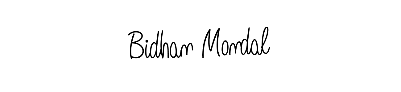 Make a beautiful signature design for name Bidhan Mondal. With this signature (Angelique-Rose-font-FFP) style, you can create a handwritten signature for free. Bidhan Mondal signature style 5 images and pictures png