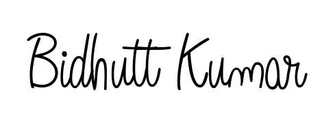 Discover how Bidhutt Kumar looks in an executive cursive font (Angelique-Rose-font-FFP). Perfect for legal documents, invoices, and certificates. Bidhutt Kumar signature style 5 images and pictures png