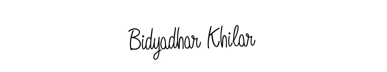 You should practise on your own different ways (Angelique-Rose-font-FFP) to write your name (Bidyadhar Khilar) in signature. don't let someone else do it for you. Bidyadhar Khilar signature style 5 images and pictures png