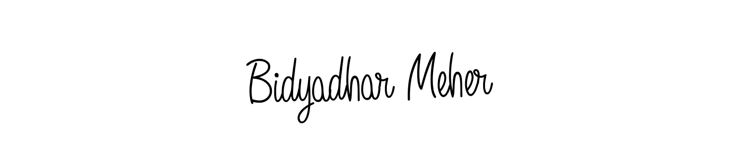 How to make Bidyadhar Meher signature? Angelique-Rose-font-FFP is a professional autograph style. Create handwritten signature for Bidyadhar Meher name. Bidyadhar Meher signature style 5 images and pictures png