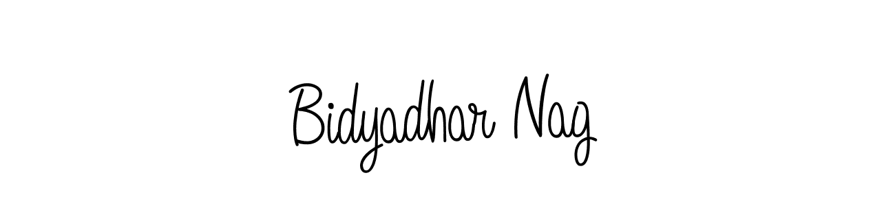 Make a beautiful signature design for name Bidyadhar Nag. With this signature (Angelique-Rose-font-FFP) style, you can create a handwritten signature for free. Bidyadhar Nag signature style 5 images and pictures png