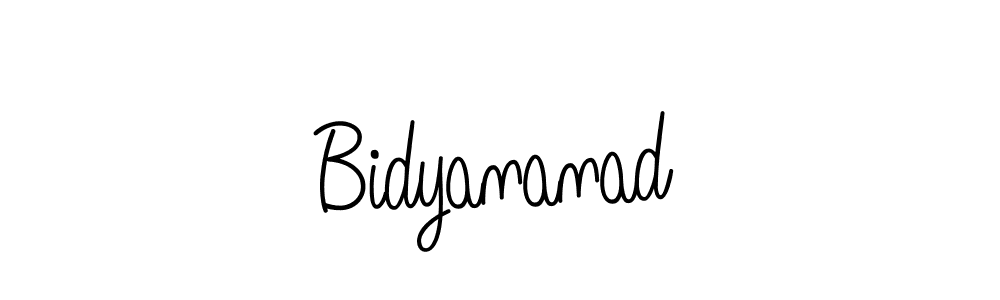 How to make Bidyananad name signature. Use Angelique-Rose-font-FFP style for creating short signs online. This is the latest handwritten sign. Bidyananad signature style 5 images and pictures png