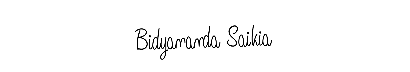Create a beautiful signature design for name Bidyananda Saikia. With this signature (Angelique-Rose-font-FFP) fonts, you can make a handwritten signature for free. Bidyananda Saikia signature style 5 images and pictures png