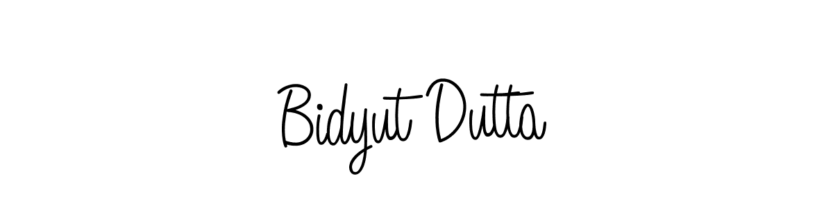 How to make Bidyut Dutta name signature. Use Angelique-Rose-font-FFP style for creating short signs online. This is the latest handwritten sign. Bidyut Dutta signature style 5 images and pictures png