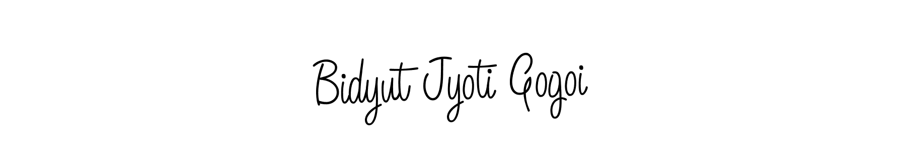How to make Bidyut Jyoti Gogoi name signature. Use Angelique-Rose-font-FFP style for creating short signs online. This is the latest handwritten sign. Bidyut Jyoti Gogoi signature style 5 images and pictures png