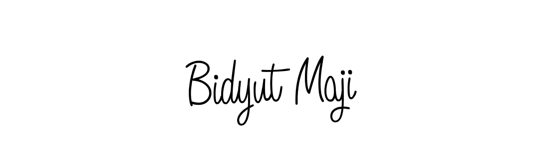 You should practise on your own different ways (Angelique-Rose-font-FFP) to write your name (Bidyut Maji) in signature. don't let someone else do it for you. Bidyut Maji signature style 5 images and pictures png