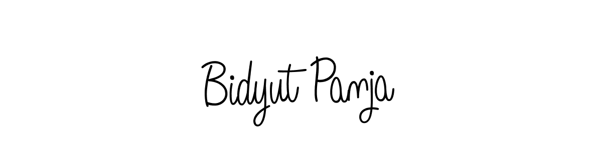 You should practise on your own different ways (Angelique-Rose-font-FFP) to write your name (Bidyut Panja) in signature. don't let someone else do it for you. Bidyut Panja signature style 5 images and pictures png