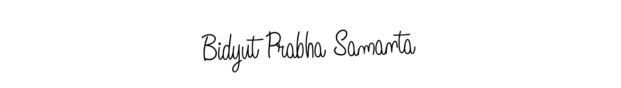 Make a beautiful signature design for name Bidyut Prabha Samanta. With this signature (Angelique-Rose-font-FFP) style, you can create a handwritten signature for free. Bidyut Prabha Samanta signature style 5 images and pictures png